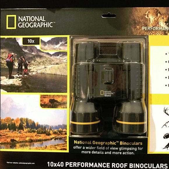 National Geographic Other - BRAND NEW IN PACKAGE NATIONAL GEOGRAPHIC PERFORMANCE ROOF BINOCULARS 10X40